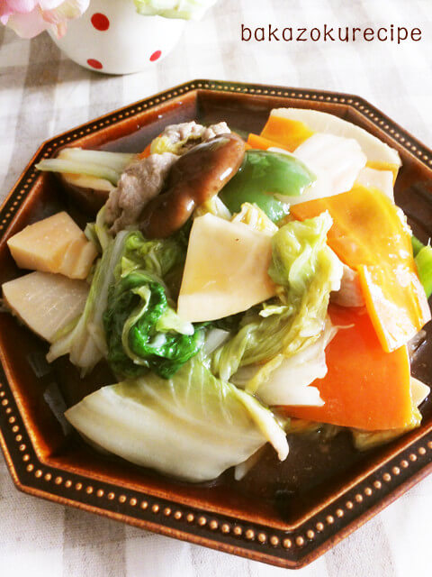 【474kcal】パパッと作れて、栄養バランスのよい八宝菜☆-ダイエット献立レシピ